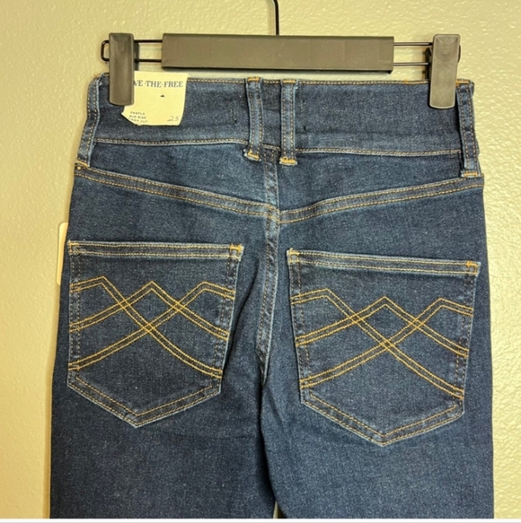 Free People Shayla Jeans Midrise Bootcut MarinBlue Women's Jeans - Picture 2 of 9